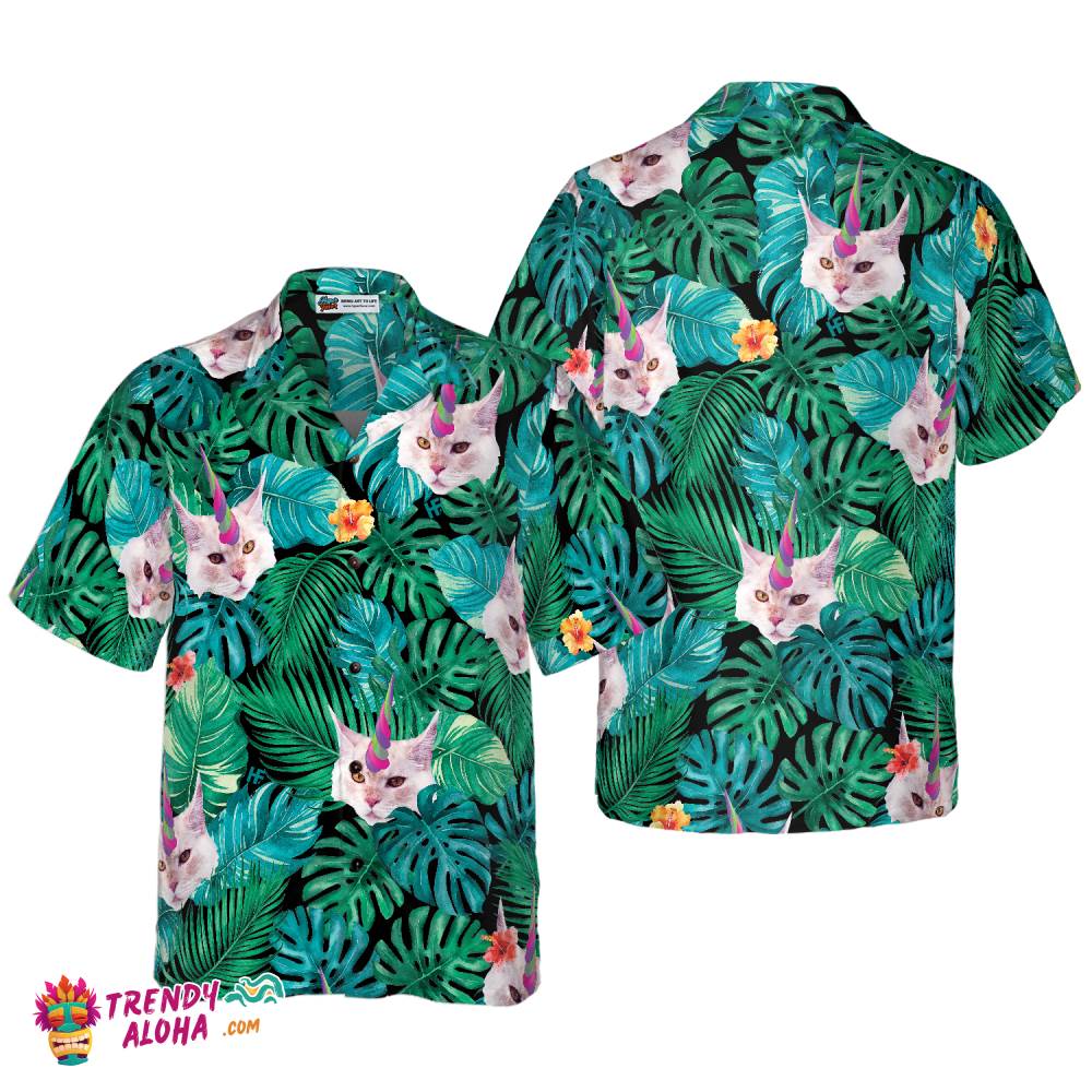 Unicorn Cat Hawaiian Shirt