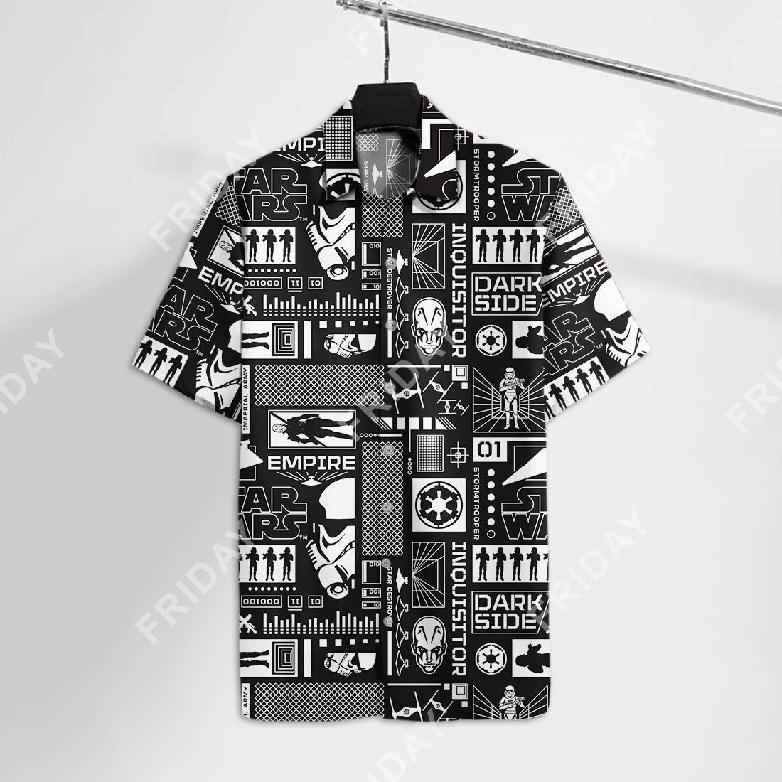 Unifinzsw Hawaiian Shirt Black And White Pattern Hawaii Shirt Amazing Sw Aloha Shirt
