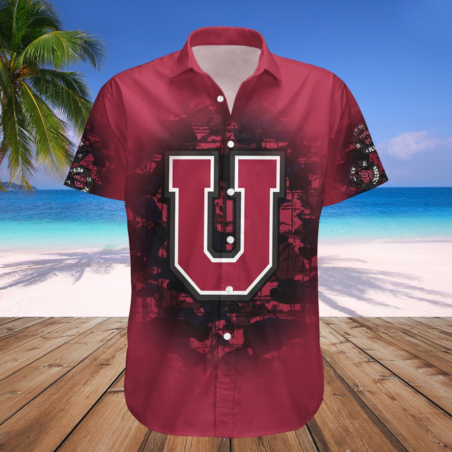 Union Dutchmen Hawaii Shirt Camouflage Vintage – NCAA