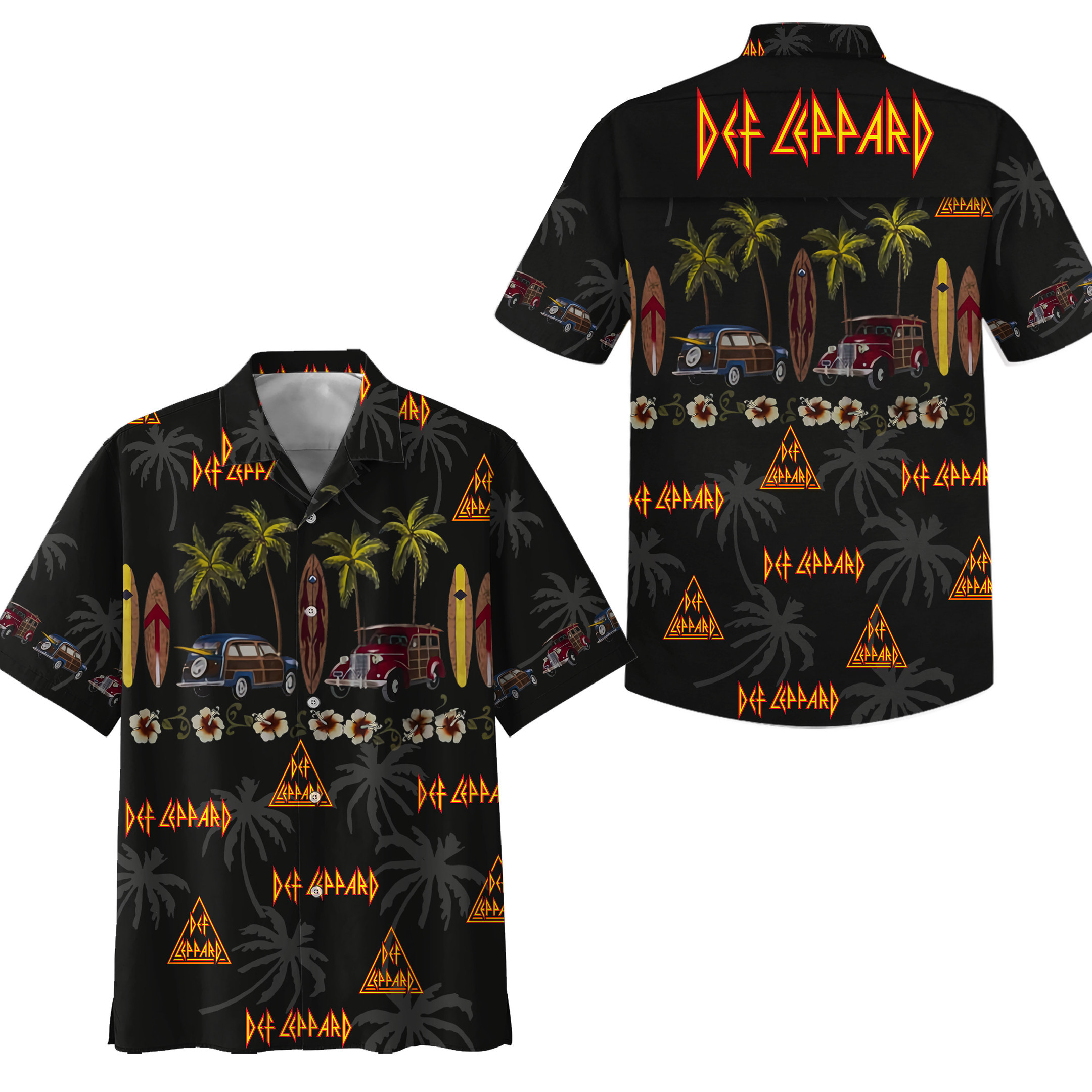 Unique Def Leppard Tribute Music Design Def Leppard Hawaiian Shirt