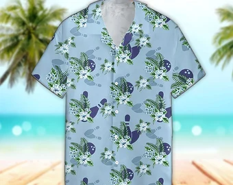 Unisex Bowling Trendy Hawaiian Shirt Bowling Shirt For Bowling Tropical Trendy Hawaiian Shirt, Aloha Trendy Hawaiian Shirt Short Sleeve Hawaiian