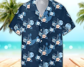 Unisex Bowling Trendy Hawaiian Shirt Perfect Gift Ideas For Bowl Tropical Trendy Hawaiian Shirt, Aloha Trendy Hawaiian Shirt Short Sleeve Hawaiian