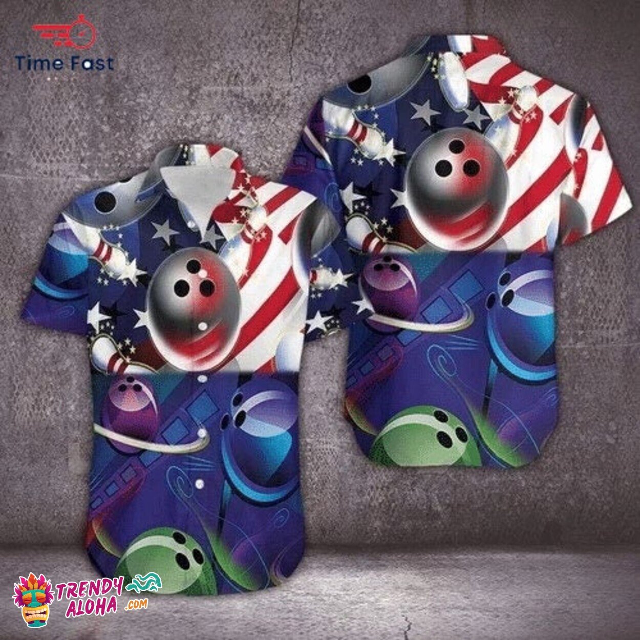 Unisex Hawaiian Beach Shirt Bowling Themed Casual Wear S to 5XL