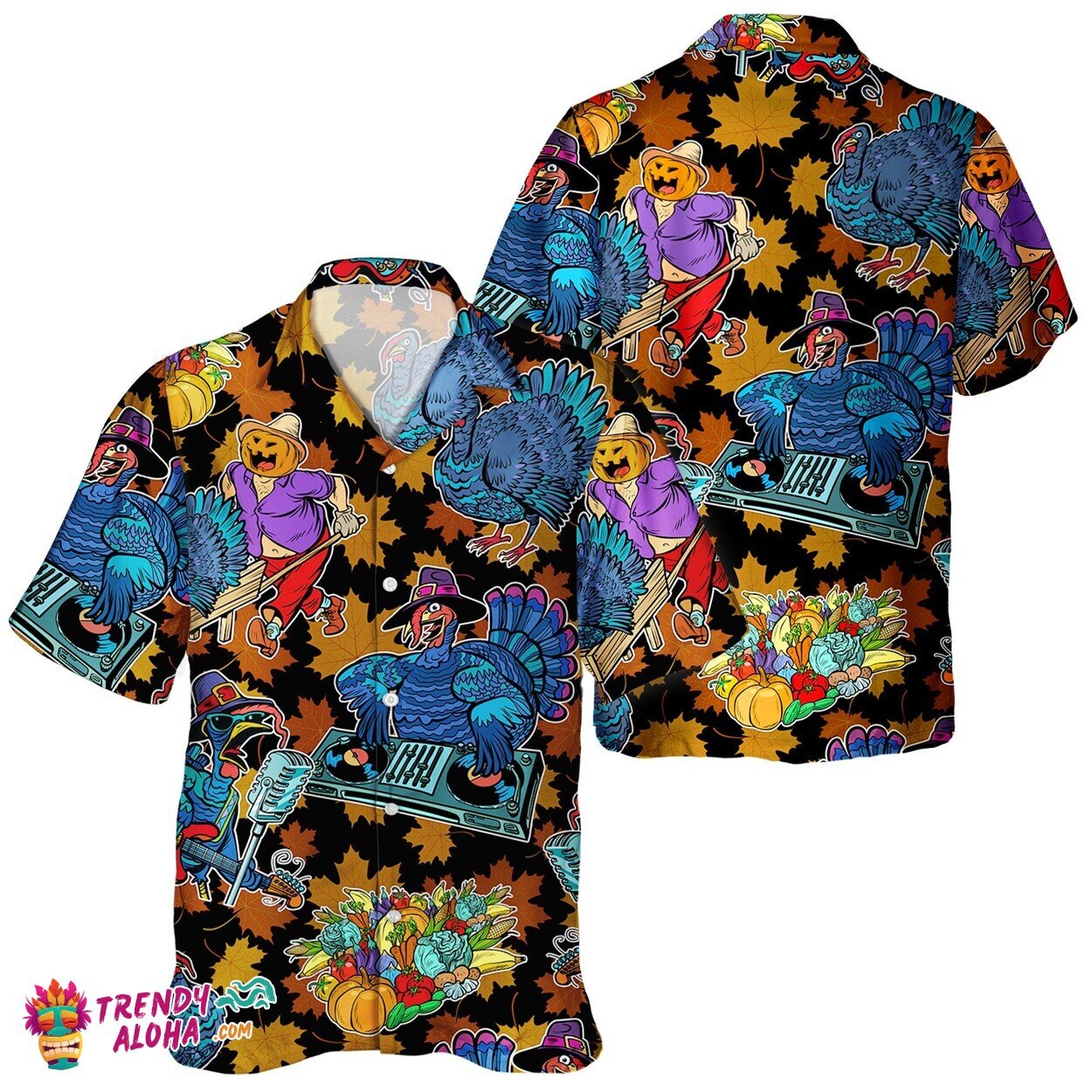Unisex Thanksgiving Turkey Lover Commemorative Hawaiian Shirt