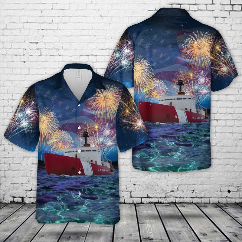 United States Coast Guard Uscgc Polar Sea (Wagb-11), 4Th Of July Trendy Hawaiian Shirt