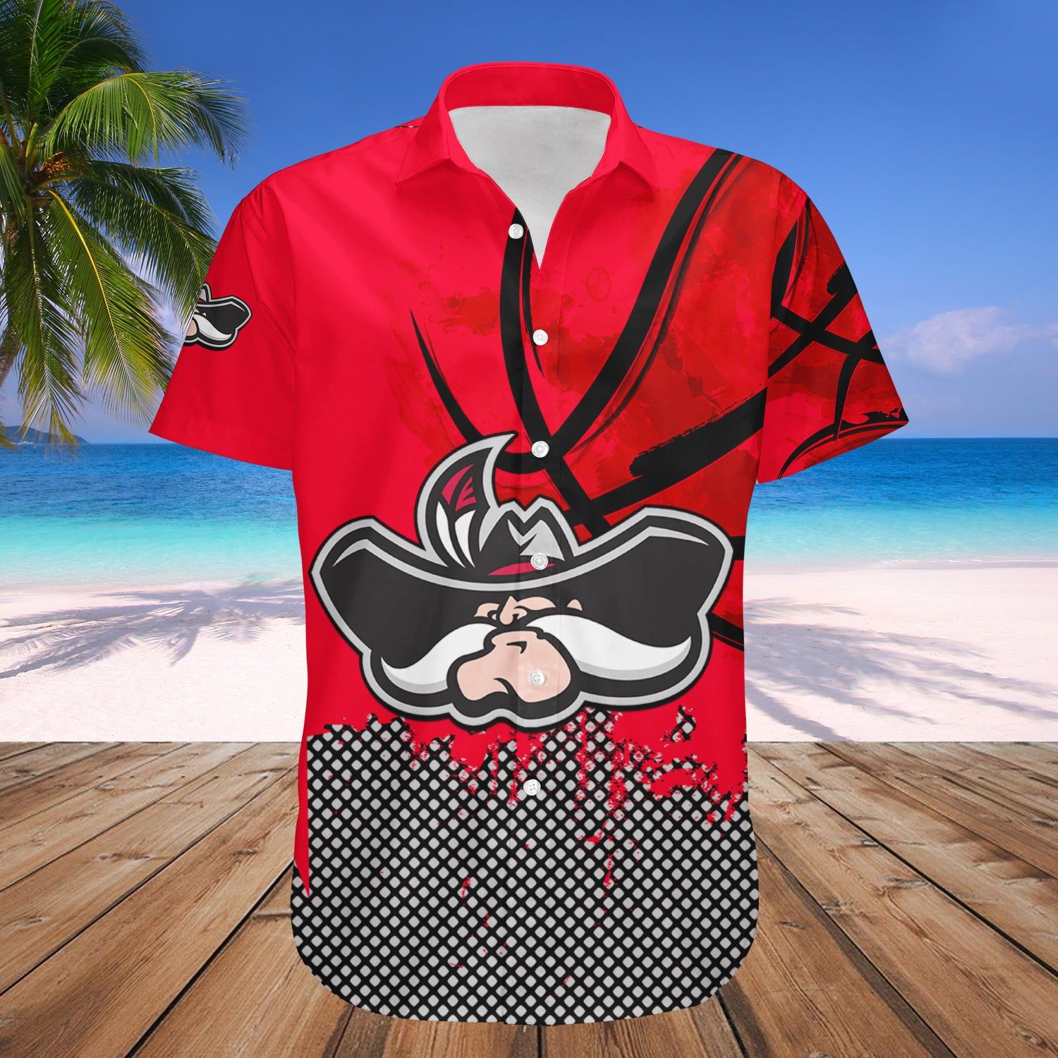 Unlv Rebels Hawaii Shirt Basketball Net Grunge Pattern – NCAA
