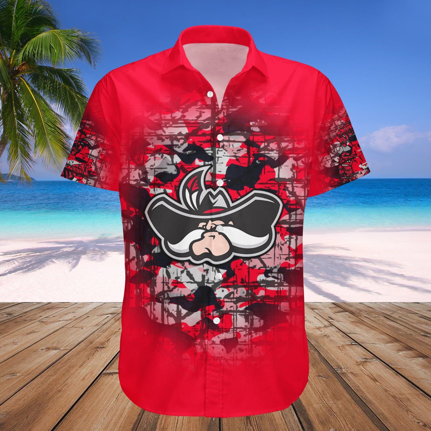 Unlv Rebels Hawaii Shirt Camouflage Vintage – NCAA