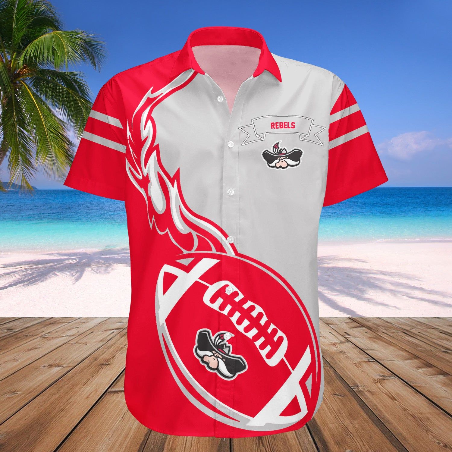 Unlv Rebels Hawaii Shirt Flame Ball – NCAA