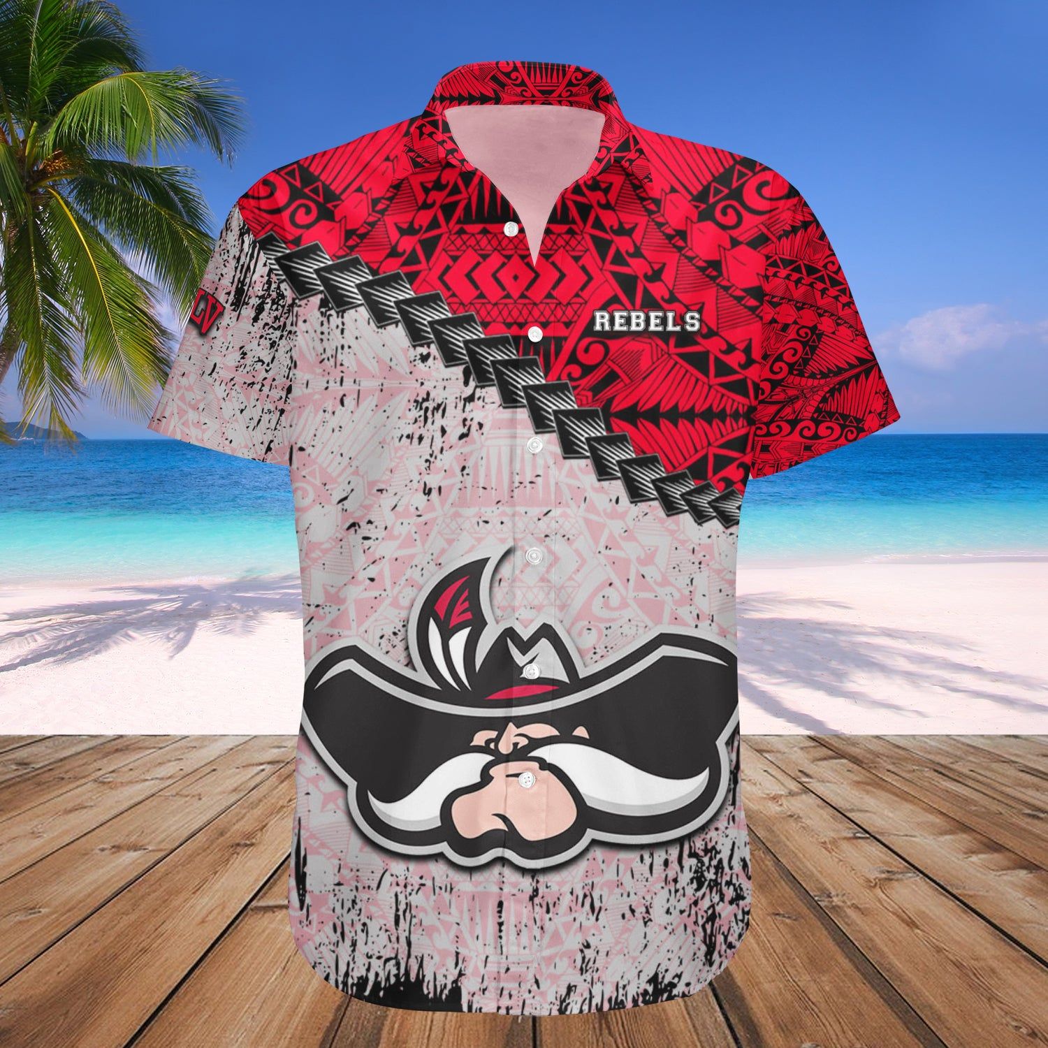 Unlv Rebels Hawaii Shirt Grunge Polynesian Tattoo – NCAA