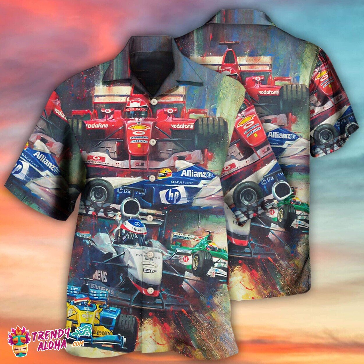 Unstoppable Formula One Car Racing Driver Hawaiian Shirt