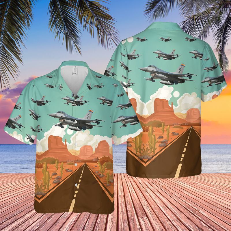 Us Air Force Arizona Air National Guard F-16 Fighting Falcon Trendy Hawaiian Shirt