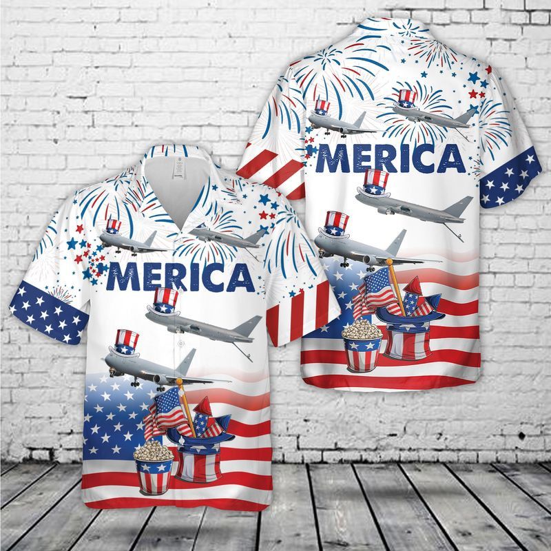 Us Air Force Boeing Kc-46 Pegasus, 4Th Of July Trendy Hawaiian Shirt For Men And Women