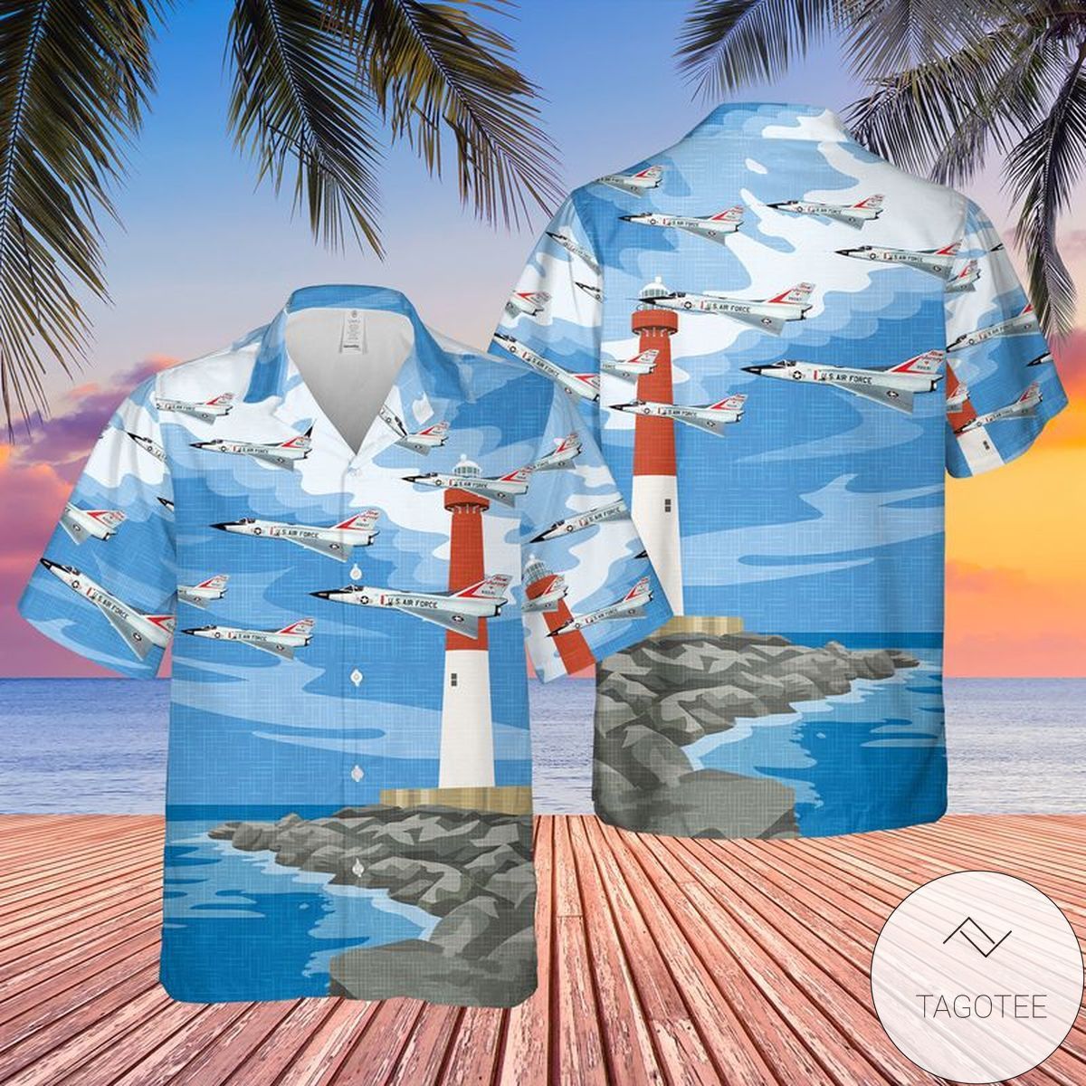 US Air Force Convair Delta Dart New Jersey Hawaiian Shirt