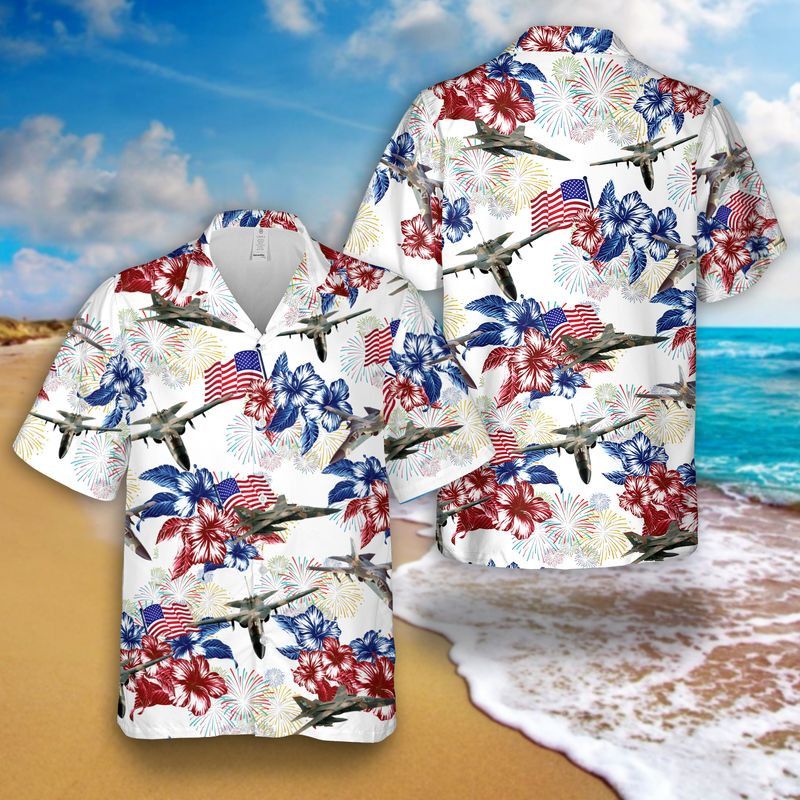 Us Air Force General Dynamics F-111 Aardvark 4Th Of July Trendy Hawaiian Shirt, Patriotic Trendy Hawaiian Shirt For Men