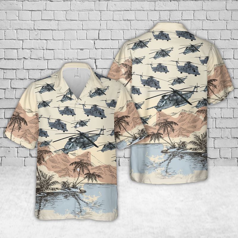 Us Air Force Sikorsky Mh53 Pave Low Trendy Hawaiian Shirt, Trendy Hawaiian Shirt For Men, Women