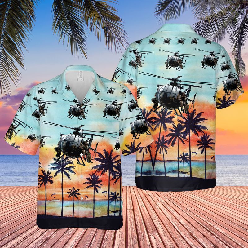Us Army 160Th Special Operations Aviation Regiment Mh-6M Little Bird Trendy Hawaiian Shirt