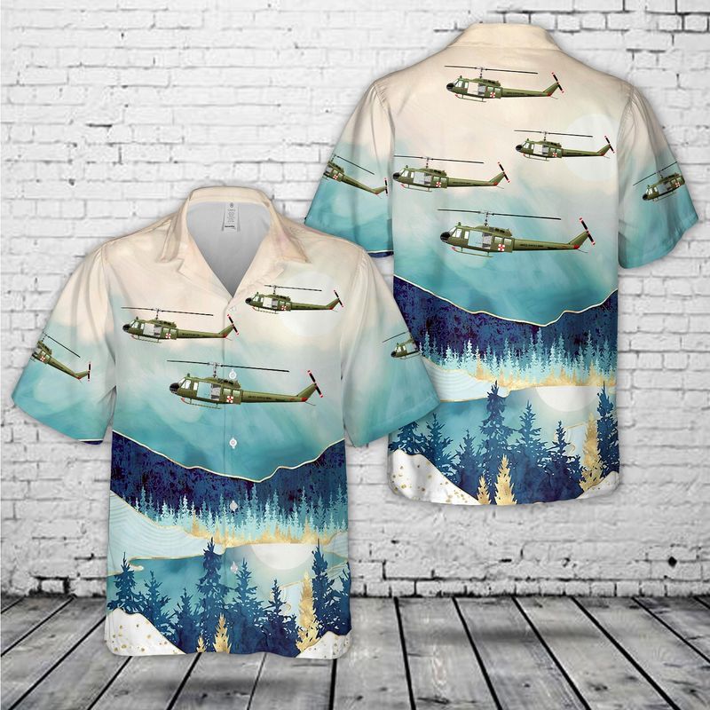 Us Army 236Th Medical Detachment Uh-1H Medevac Air Ambulance Trendy Hawaiian Shirt