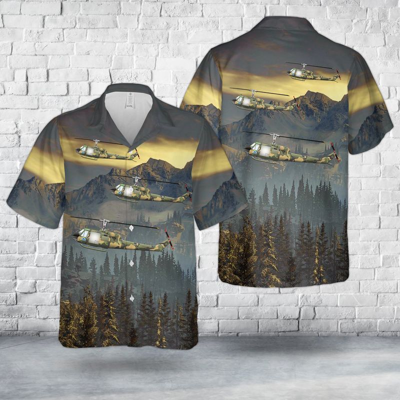 Us Army 335Th Assault Helicopter Company Uh-1B Trendy Hawaiian Shirt