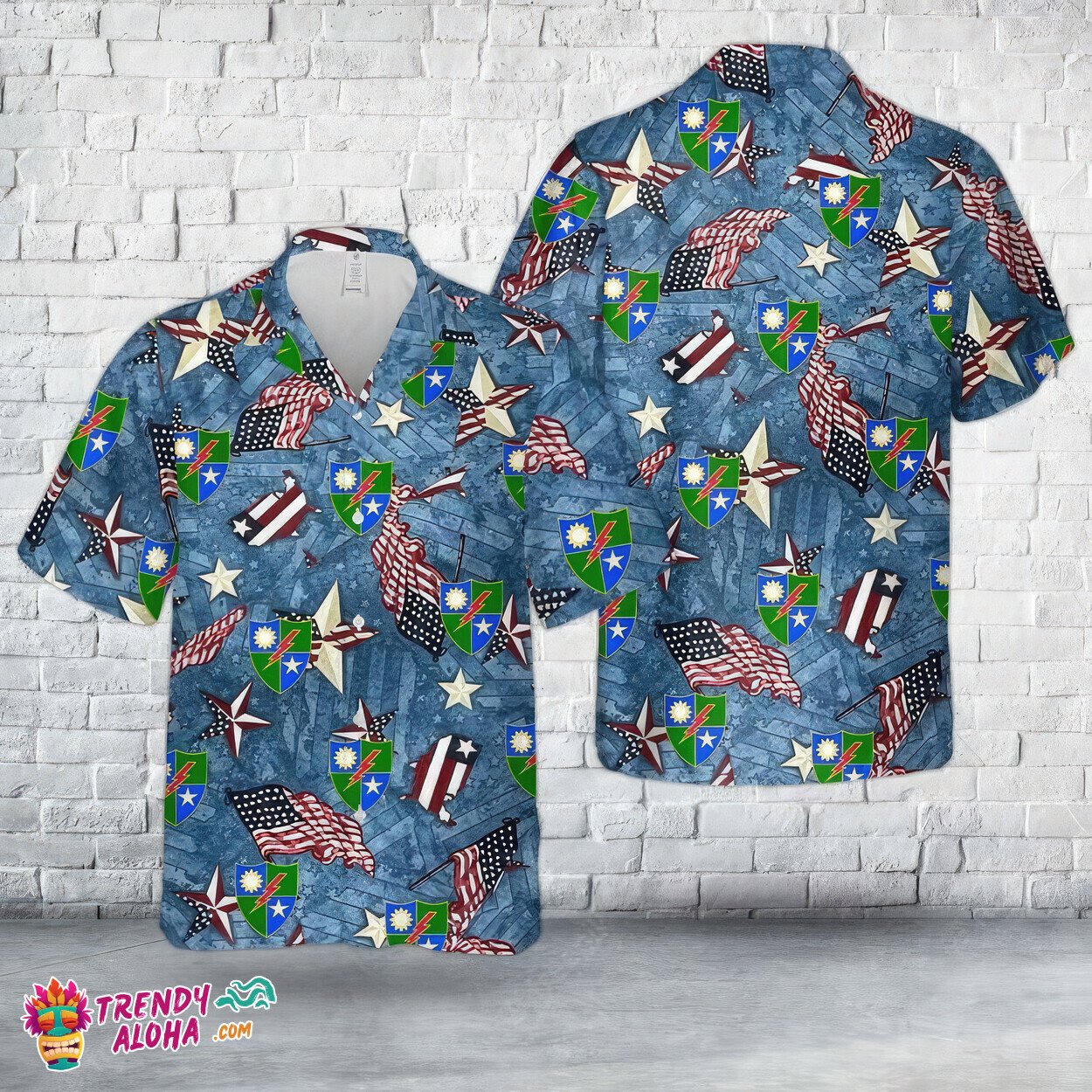 US Army 75th Ranger Regiment Patriotic Summer Hawaiian Shirt