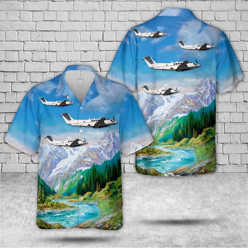 Us Army Beechcraft C-12U-3 Huron Trendy Hawaiian Shirt