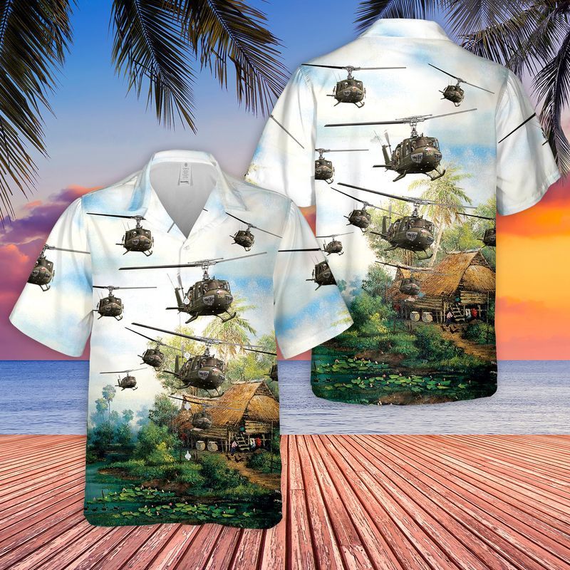 Us Army Bell Uh-1 Huey Trendy Hawaiian Shirt, Short Sleeve Trendy Hawaiian Shirt For Men Us Army Bell Uh-1 Huey Trendy Hawaiian Shirt, Short Sleeve Trendy Hawaiian Shirt For Men