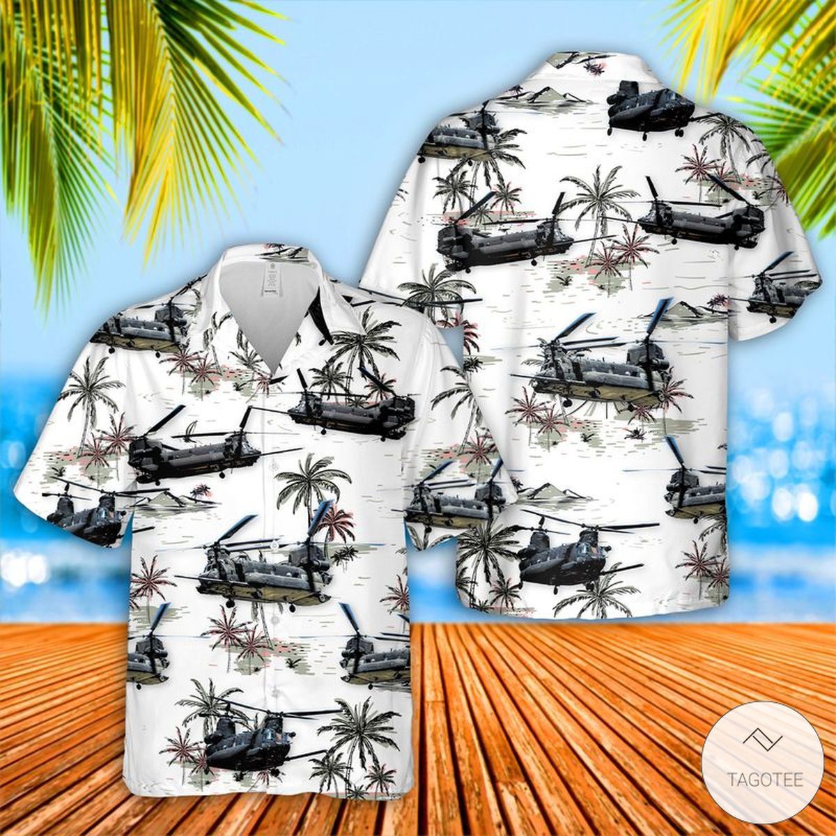 US Army Boeing Chinook Exclusive Hawaiian Shirt Vibrant Design