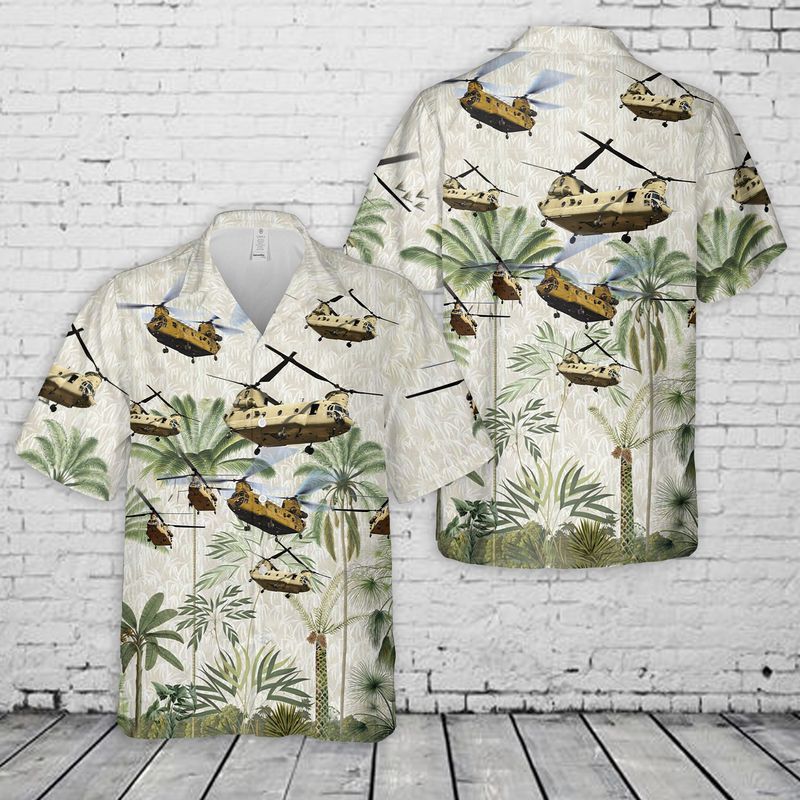 Us Army Ch-47 Chinook Trendy Hawaiian Shirt