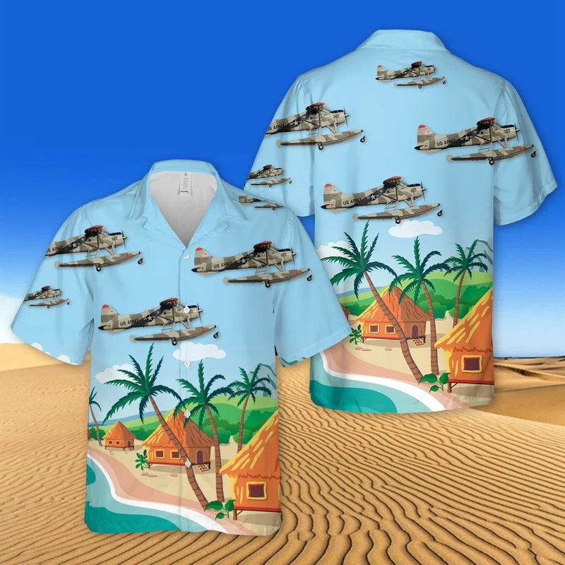 Us Army De Havilland Canada Dhc-2 Beaver Trendy Hawaiian Shirt