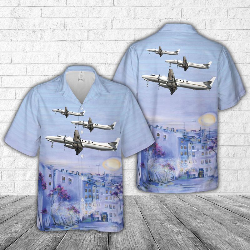 Us Army Fairchild C-26B Metro Trendy Hawaiian Shirt