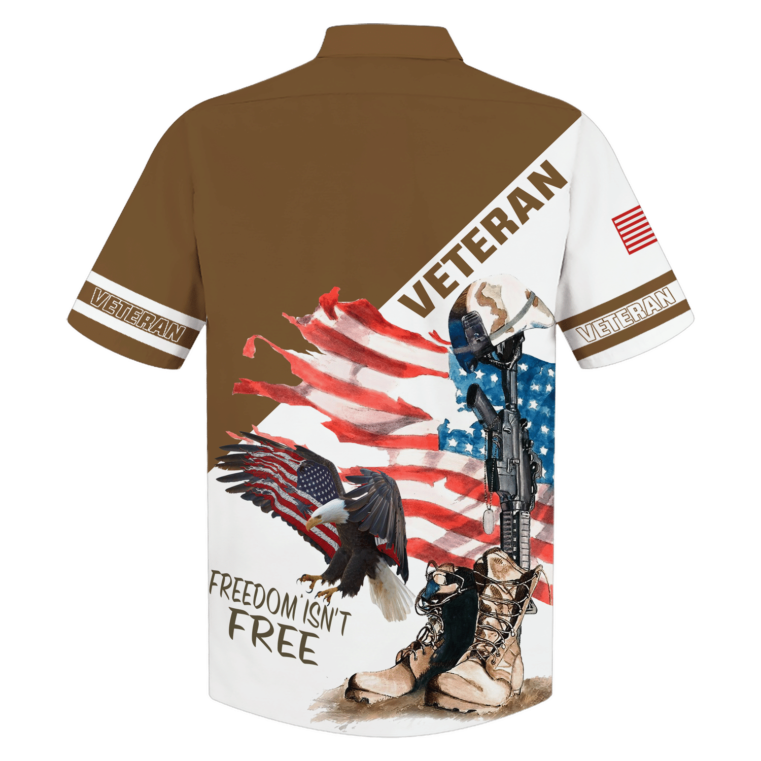 Us Army Freedom Isn’t Free Eagle Hawaiian Shirt
