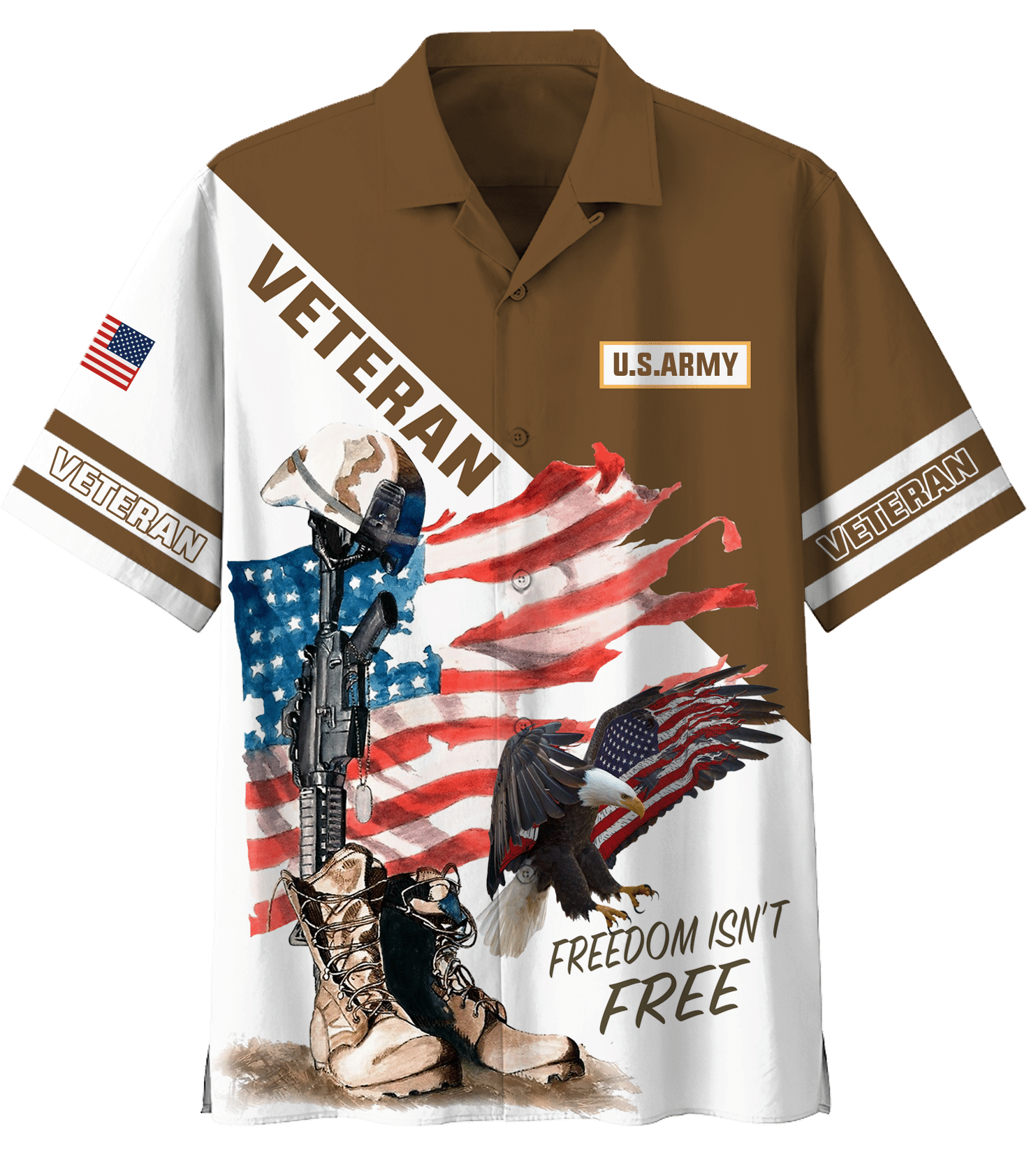 Us Army Freedom Isn’t Free Eagle Hawaiian Shirt Us Army Freedom Isn’t Free Eagle Hawaiian Shirt