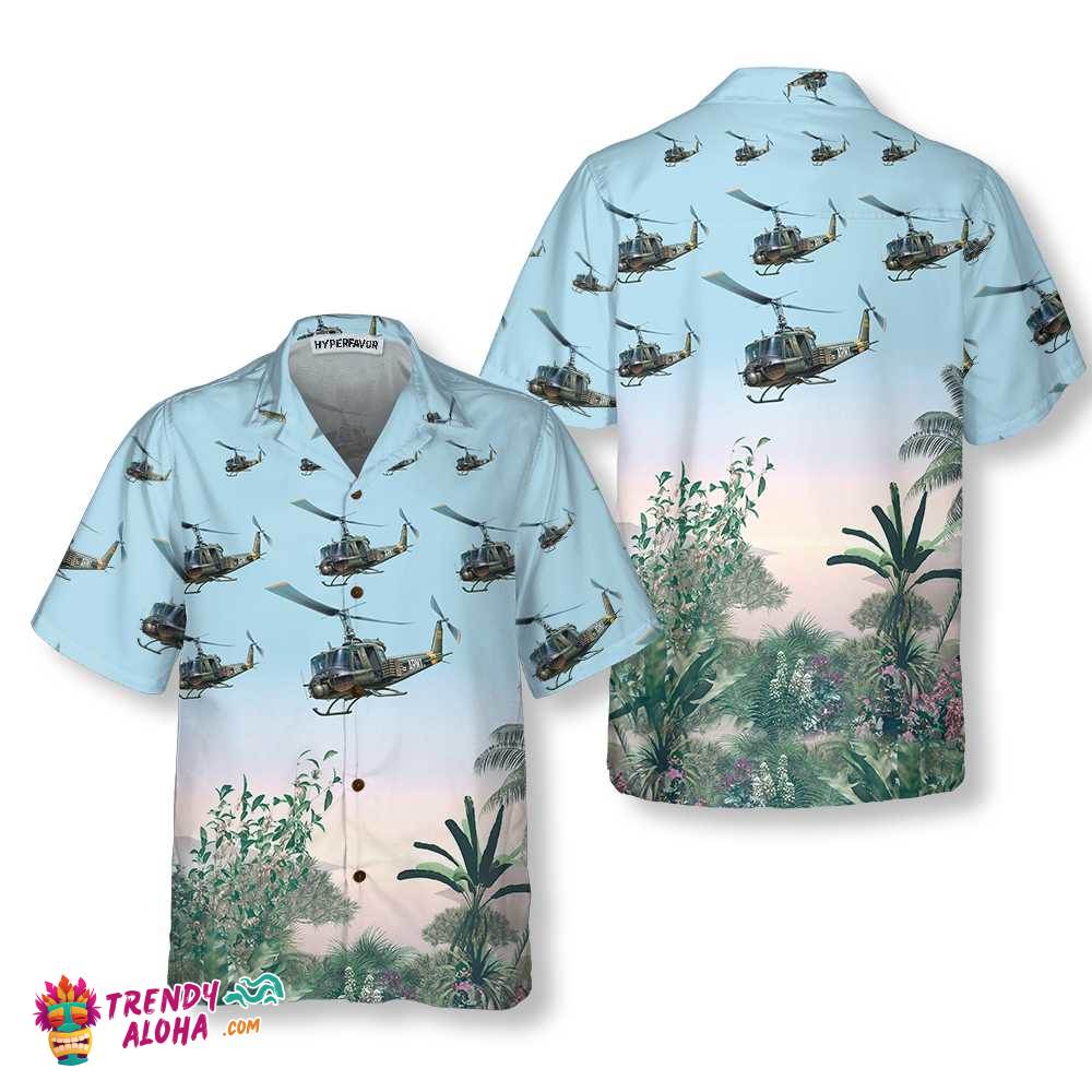 Us Army Helicopter Hawaiian Shirt, Tropical Helicopter Shirt For Men Us Army Helicopter Hawaiian Shirt, Tropical Helicopter Shirt For Men