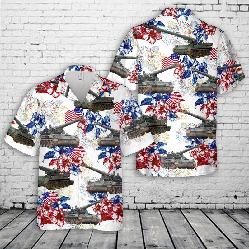 Us Army  Howitzer Flag Trendy Hawaiian Shirt