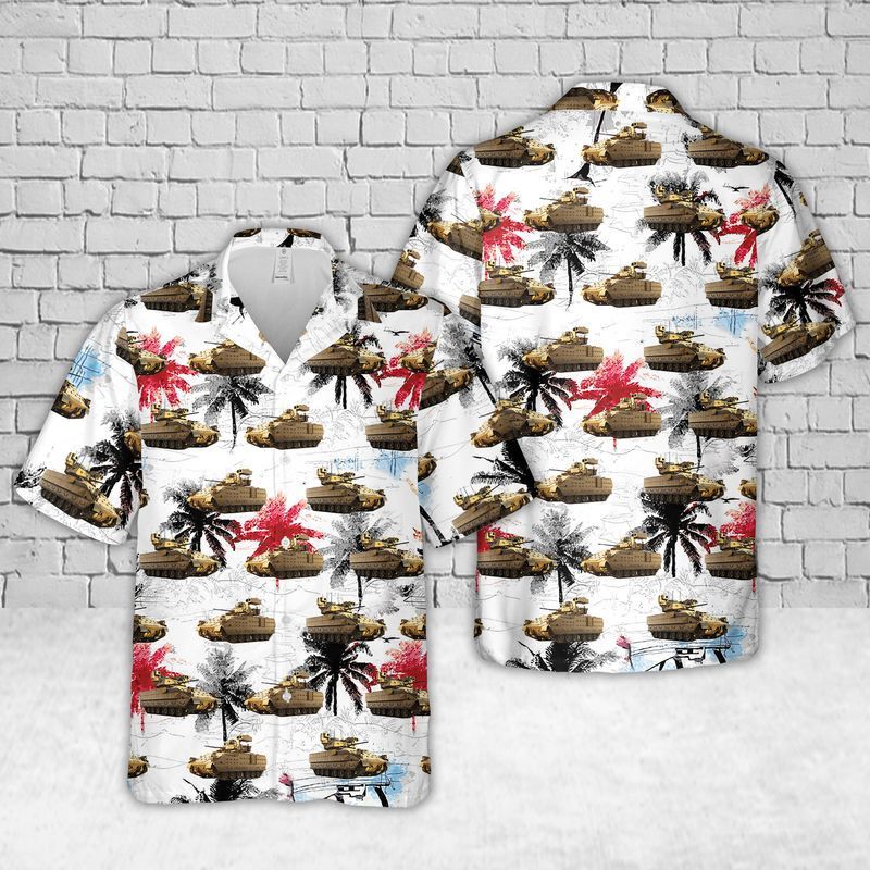 Us Army M2A3 Bradley Trendy Hawaiian Shirt