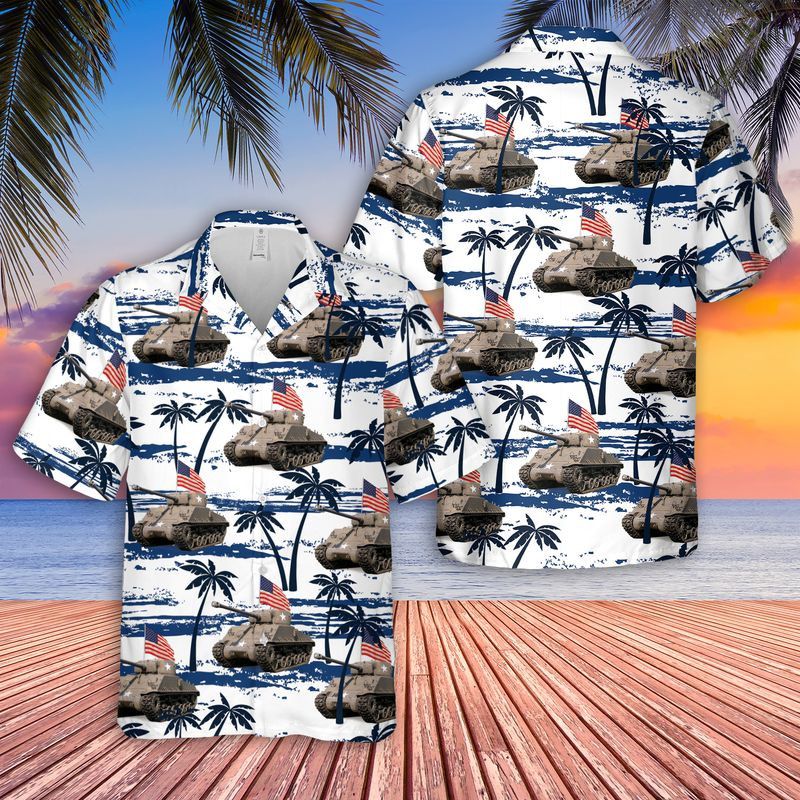 Us Army M4A3(76)W Hvss, 4Th Of July Trendy Hawaiian Shirt