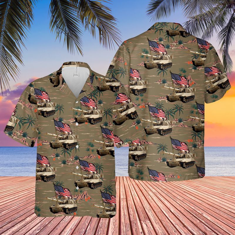 Us Army Paladin Tank 4Th Of July Trendy Hawaiian Shirt Us Army Paladin Tank 4Th Of July Trendy Hawaiian Shirt