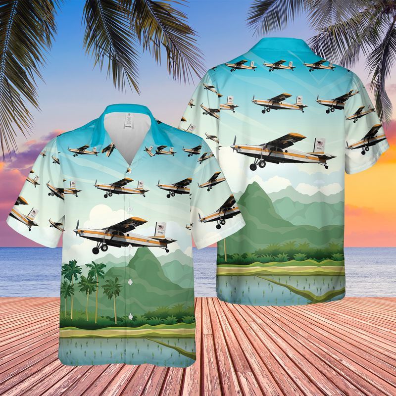 Us Army Pilatus Pc-6B2-H2 Turbo Porter Trendy Hawaiian Shirt