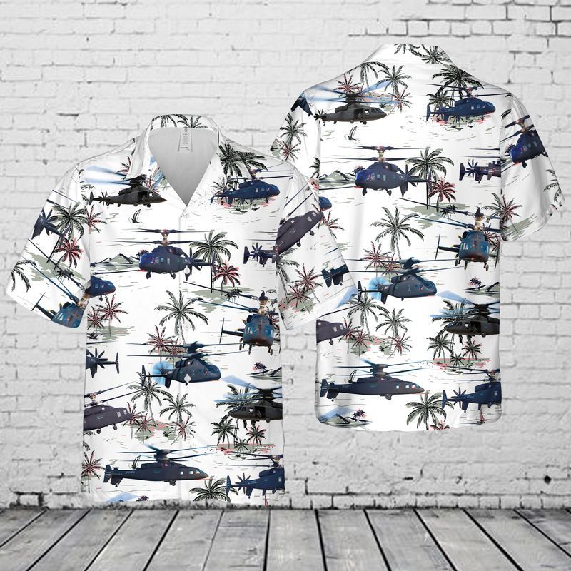 US Army Sikorsky–Boeing SB-1 Defiant Trendy Hawaiian Shirt: Military Fashion Statement