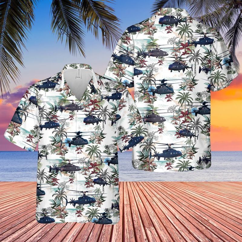 US Army Sikorsky–Boeing SB-1 Defiant Trendy Hawaiian Shirt: Military Inspired Apparel