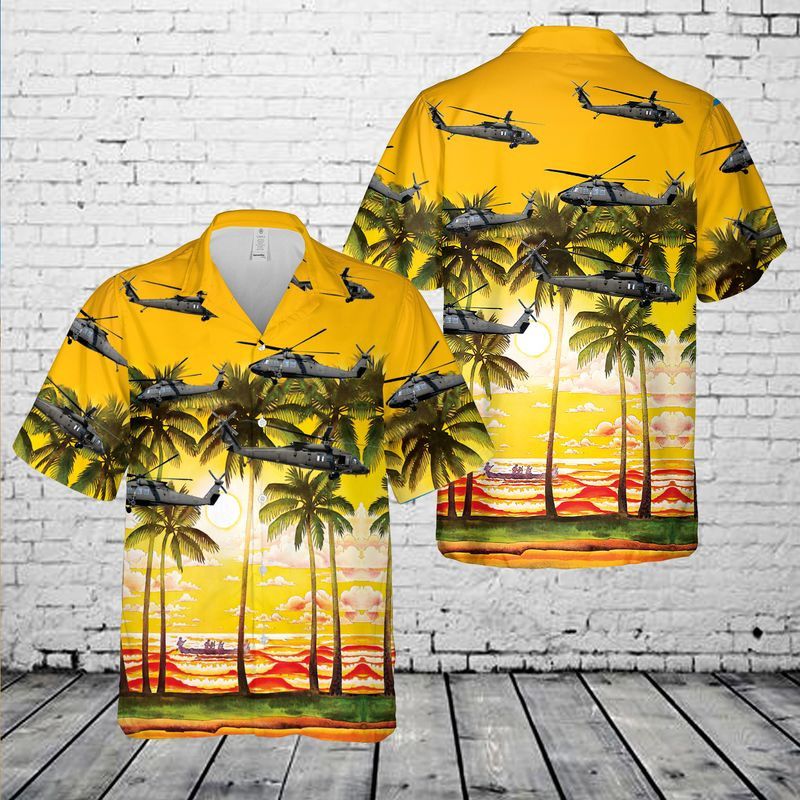 Us Army Sikorsky Uh-60M Blackhawk Trendy Hawaiian Shirt