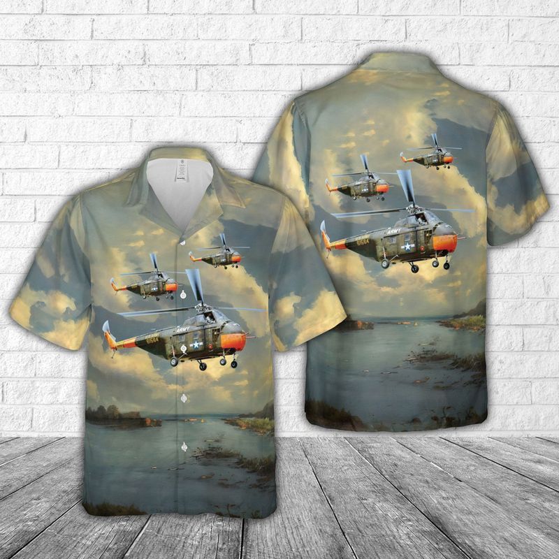 Us Army Uh-19D Chickasaw Trendy Hawaiian Shirt