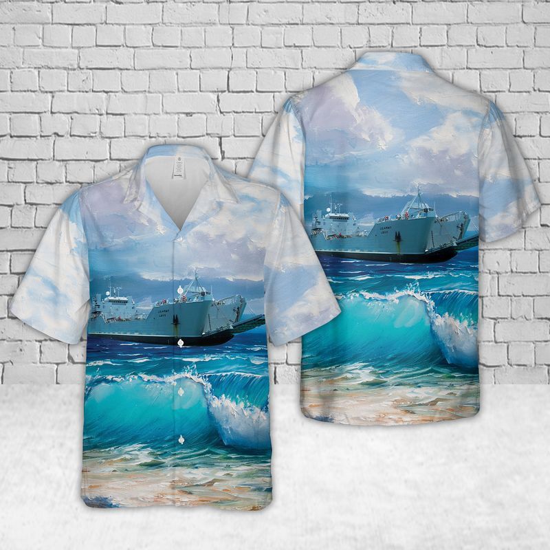 US Army USAV CW3 Harold C. Clinger LSV-2 Trendy Hawaiian Shirt: Military Aviation Clothing