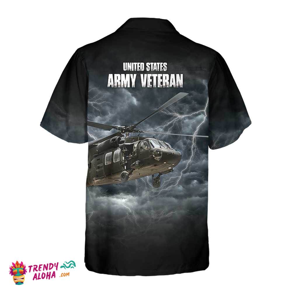 Us Army Veteran Helicopter Hawaiian Shirt, Proud Helicopter Shirt For Men, Helicopter Gift