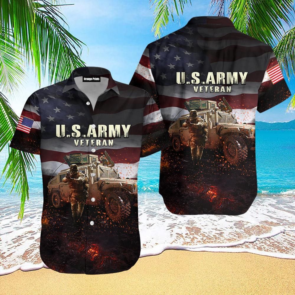 Us Army Veteran Trendy Hawaiian Shirt For