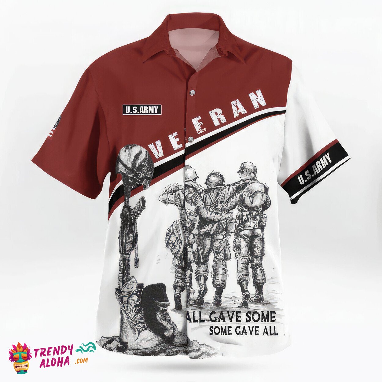 US Army Veterans Tribute All Gave Some Hawaiian Patriotic Shirt