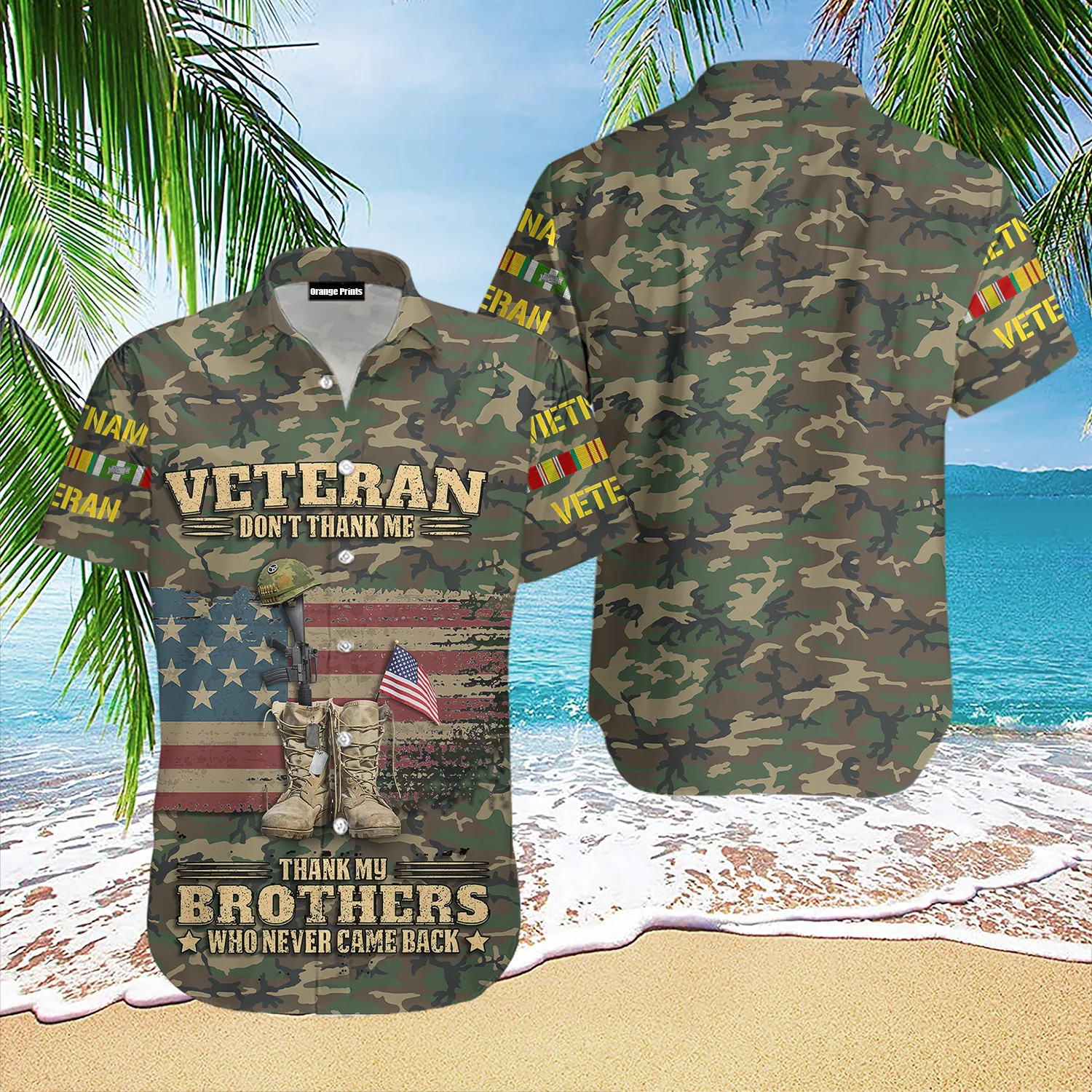 Us Army Vietnam Veteran Hawaiian Shirt For