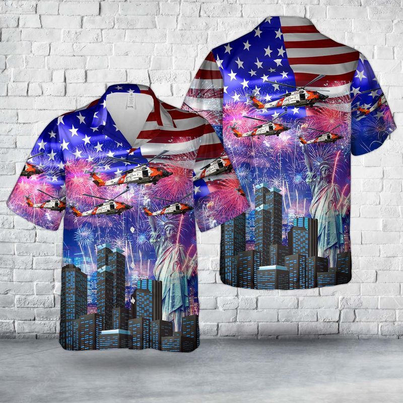 Us Coast Guard Sikorsky Hh-60J Jayhawk (S-70B-5), 4Th Of July Trendy Hawaiian Shirt