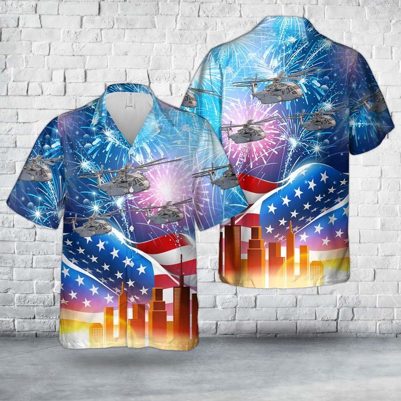 Us Marine Corps Sikorsky Ch-53K King Stallion, 4Th Of July Trendy Hawaiian Shirt
