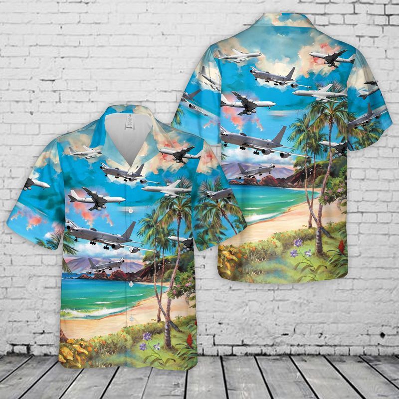Us Navy Boeing E-6 Mercury Trendy Hawaiian Shirt, Short Sleeve Trendy Hawaiian Shirt For Men Us Navy Boeing E-6 Mercury Trendy Hawaiian Shirt, Short Sleeve Trendy Hawaiian Shirt For Men
