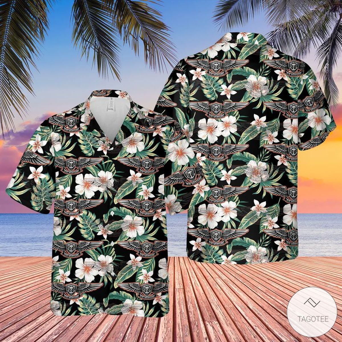 Us Navy Enlisted Aviation Warfare Specialist Hawaiian Shirt